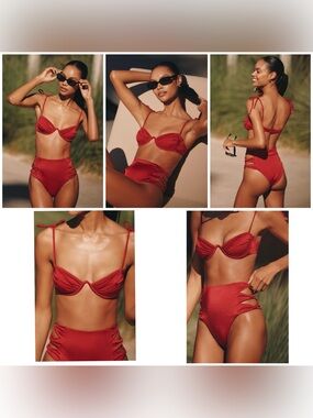 NWT Agua Bendita Donna Bikini Top + Willa Bikini Bottoms